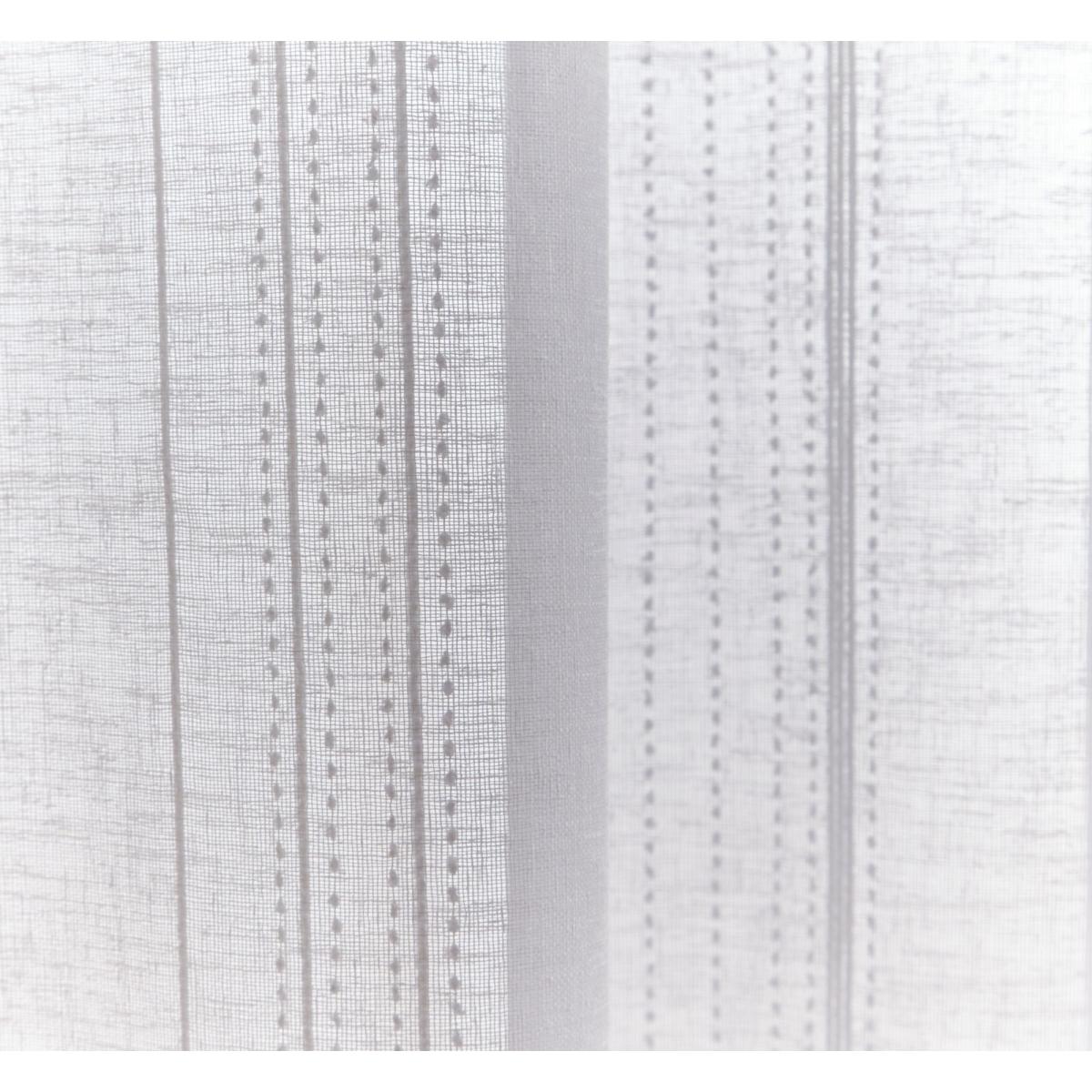 Mia Striped Slot Top Voile Panel White – image 3