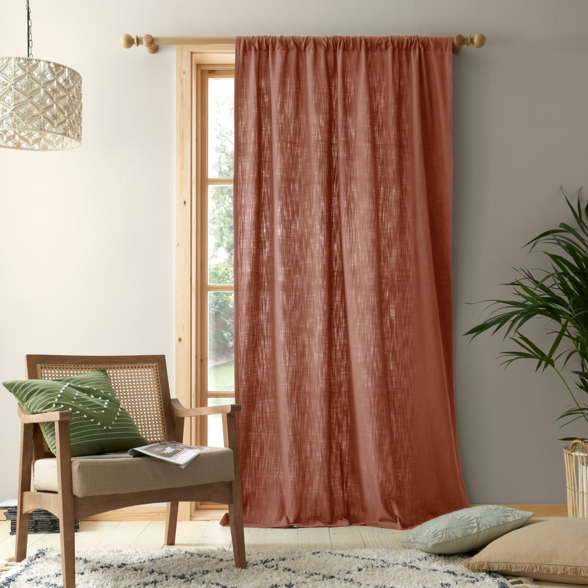 Arthur Recycled Coral Voile Panel Coral – image 4