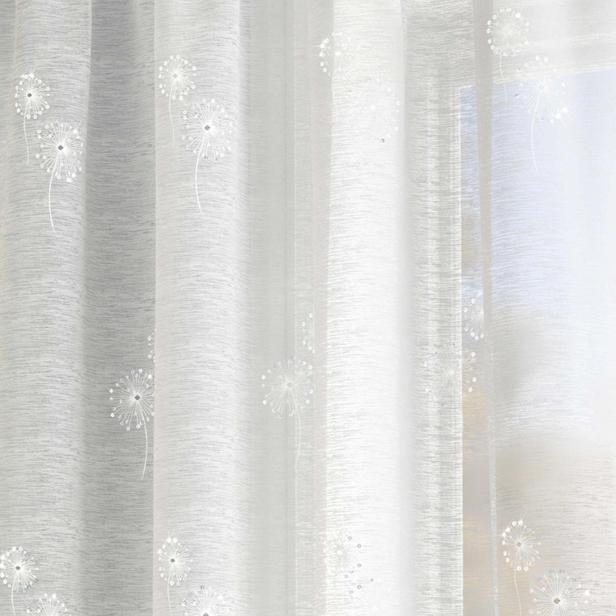Starburst White Slot Top Single Voile Panel White – image 2