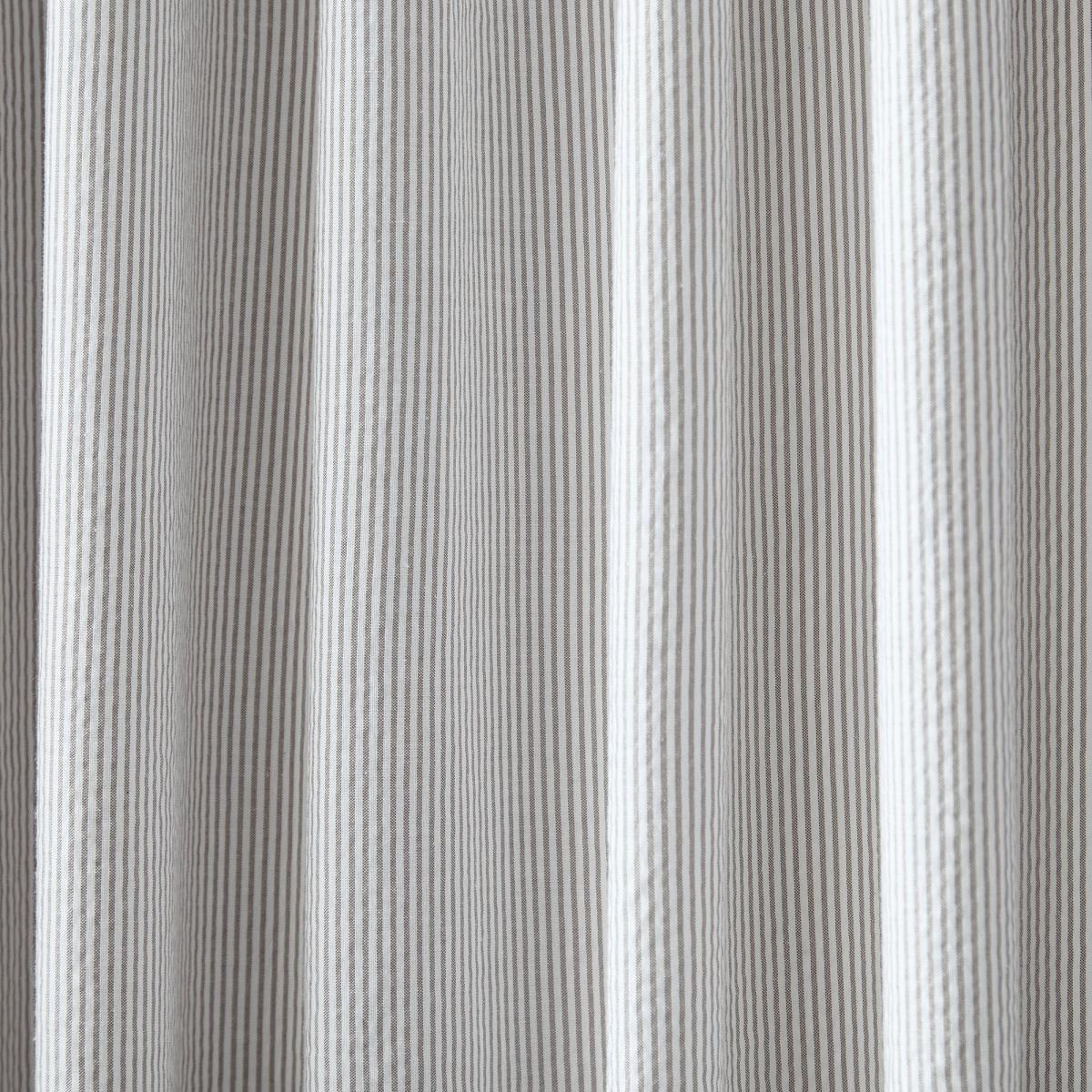 Burford Seersucker Slot Top Voile Panel Grey – image 3