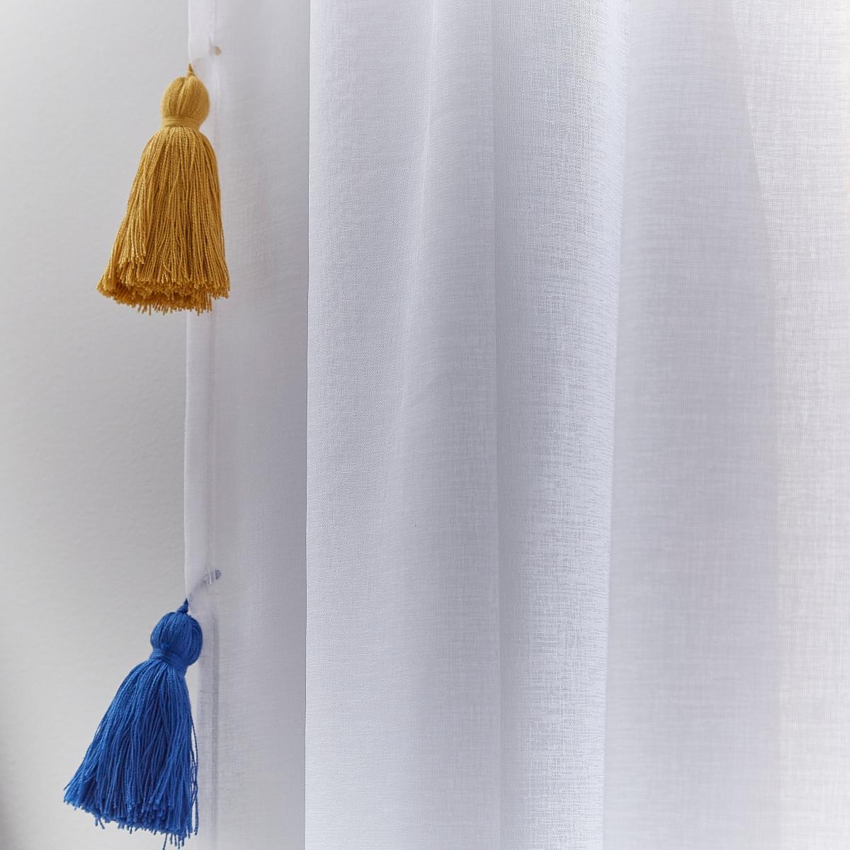 Pride and Joy Voile Tassel Curtain MultiColoured – image 3
