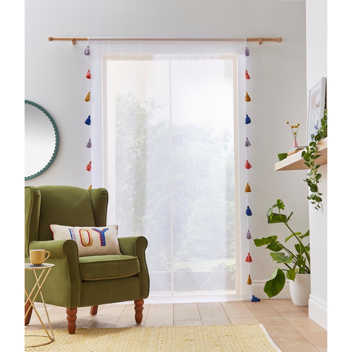 Pride and Joy Voile Tassel Curtain MultiColoured – image 4