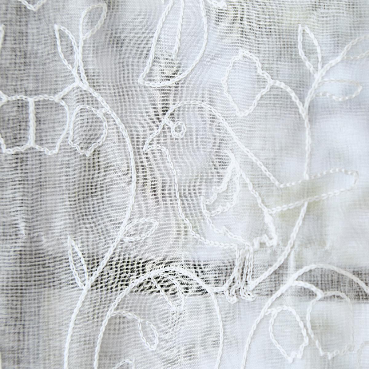 Ruskin Embroidery Slot Top Voile White – image 4