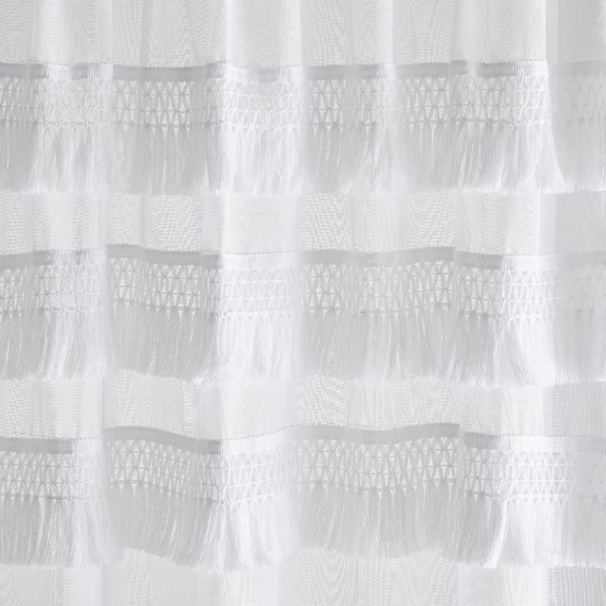 Pineapple Elephant Izmir Tassel Slot Top Voile Panel White – image 2