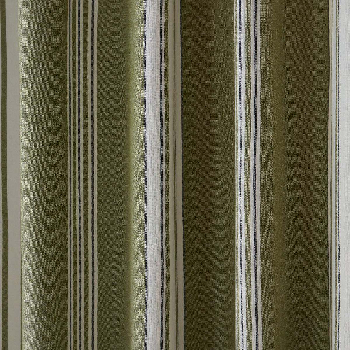 Pensford Olive Stripe Slot Top Voile Panel Olive – image 3