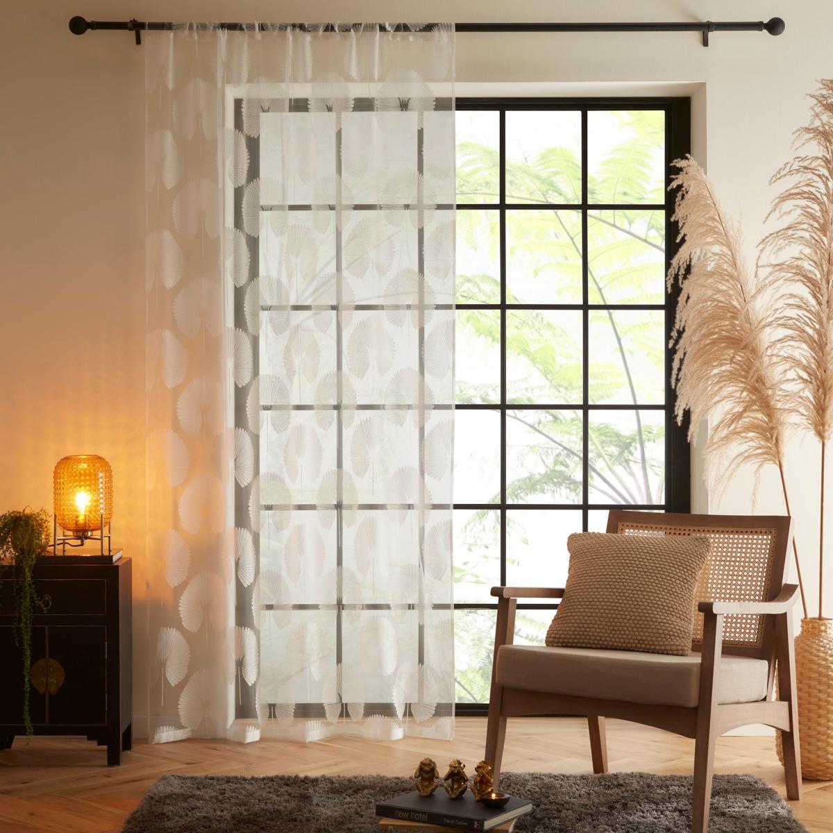 Oriental Fan Natural Slot Top Voile Natural – image 2