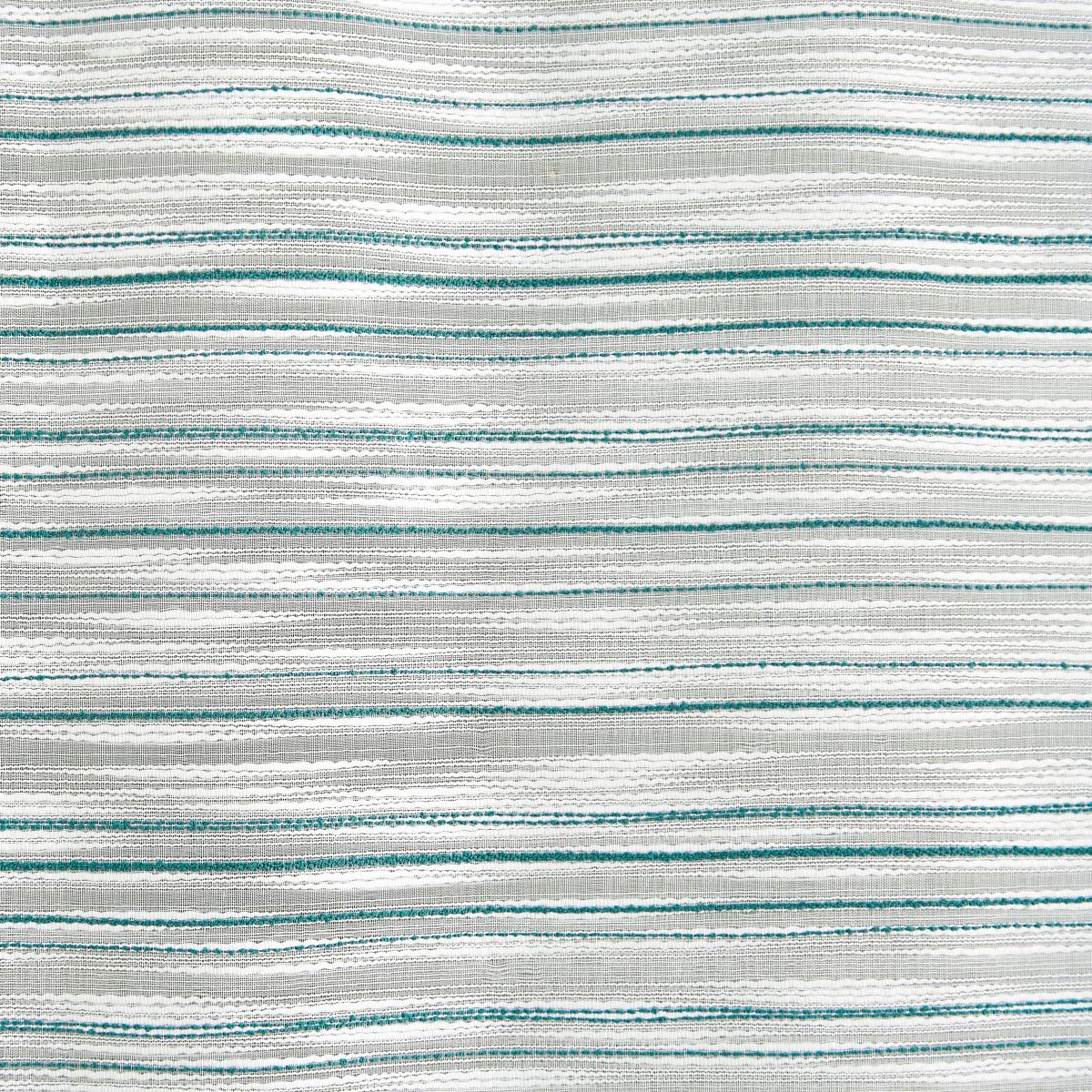 Textured Teal Stripe Slot Top Voile Teal (Blue) – image 3