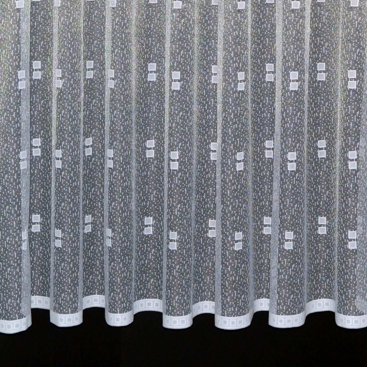 By the Metre White Echo Lace Fabric White – image 2