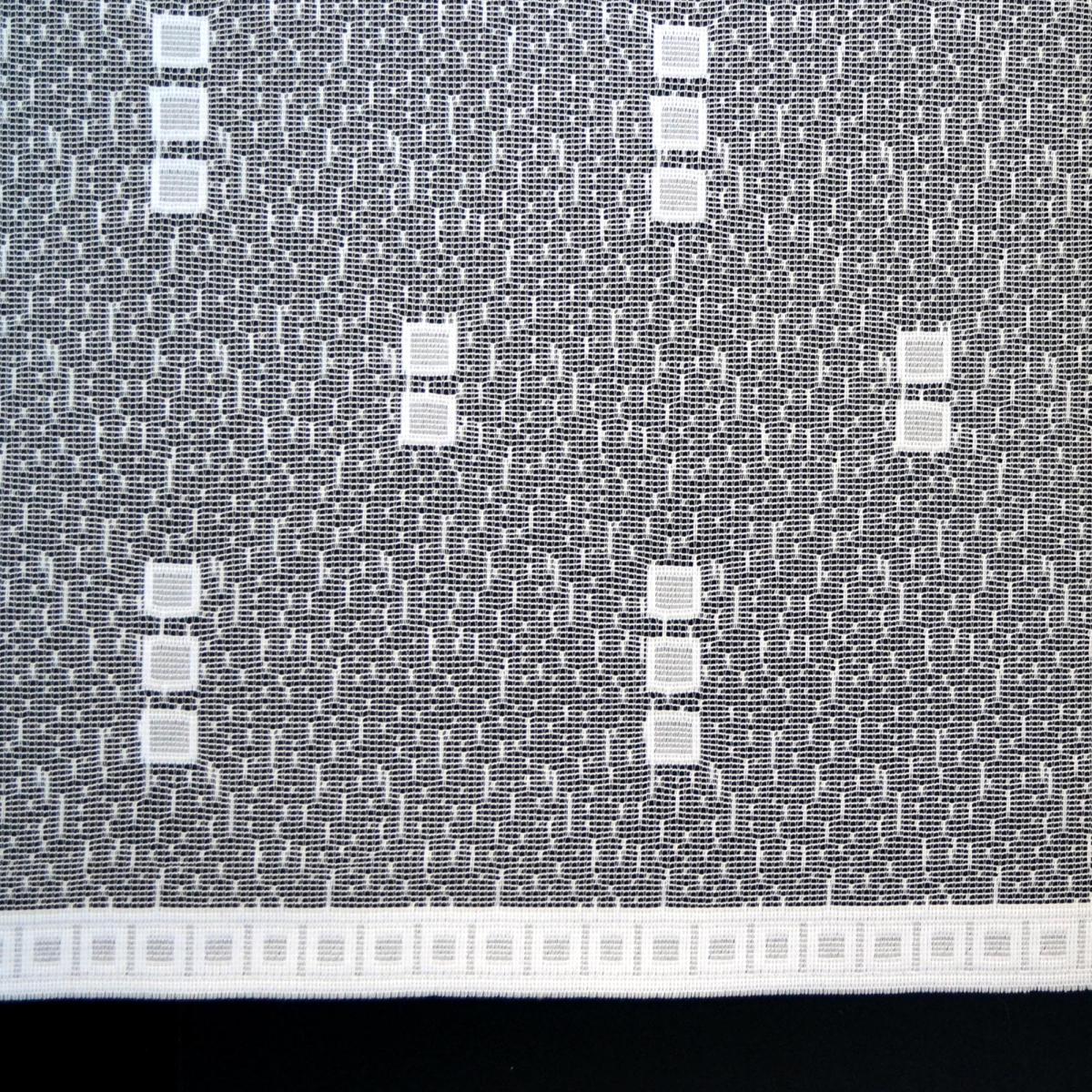 By the Metre White Echo Lace Fabric White – image 3