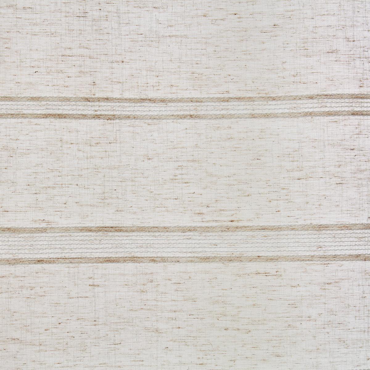 Horizontal Stripe Natural Slot Top Single Voile Panel Natural – image 3