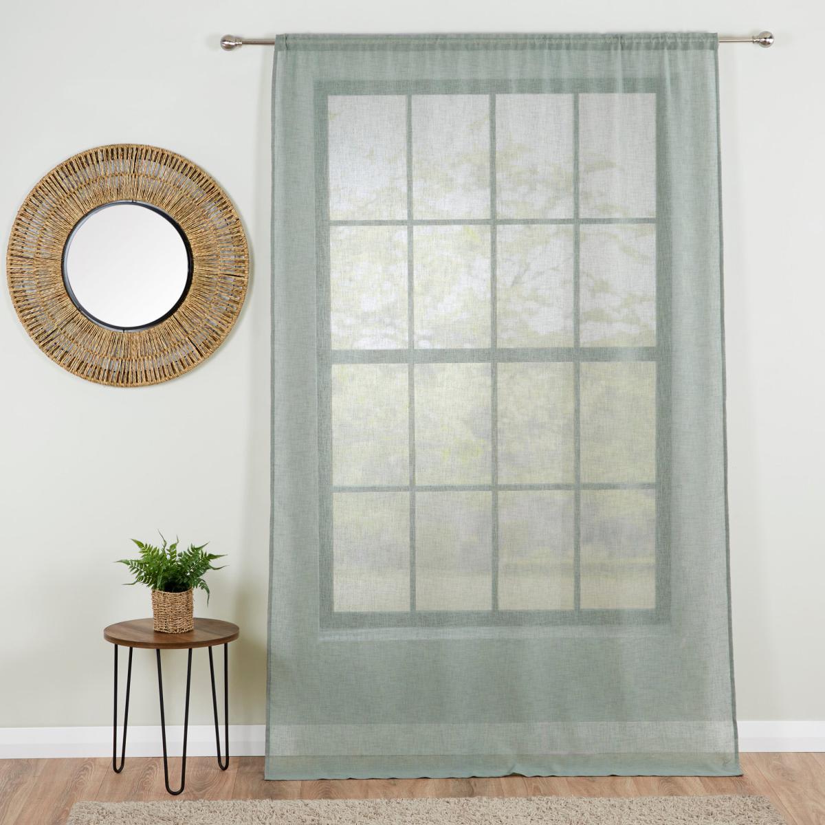 Recycled Polyester Sage Slot Top Voile Panel White – image 3