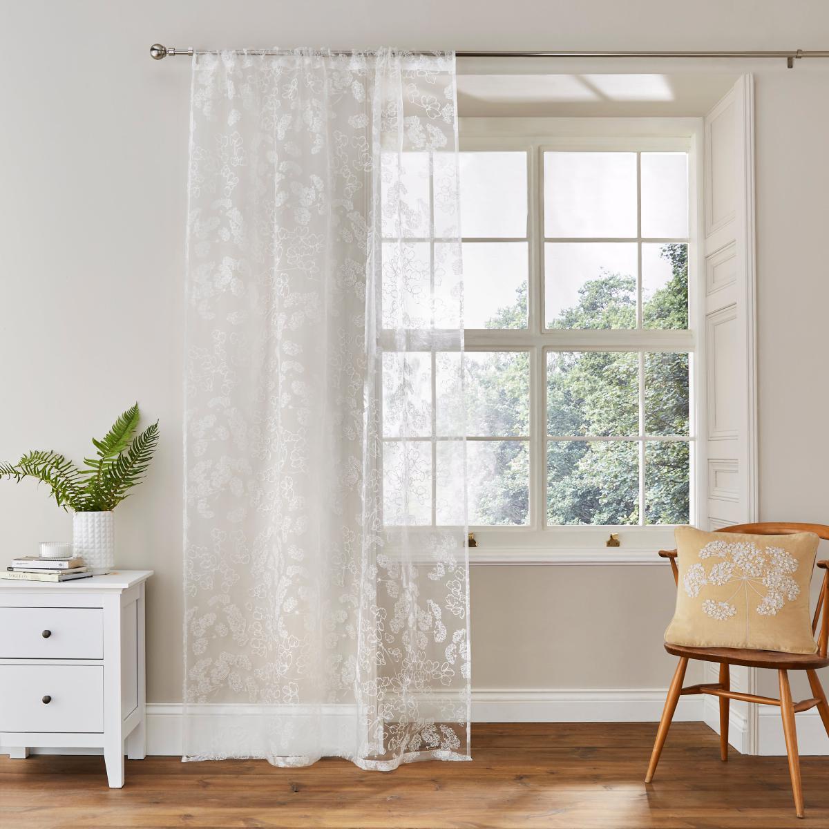 Dorma Dayelsford White Slot Top Voile Panel White – image 2