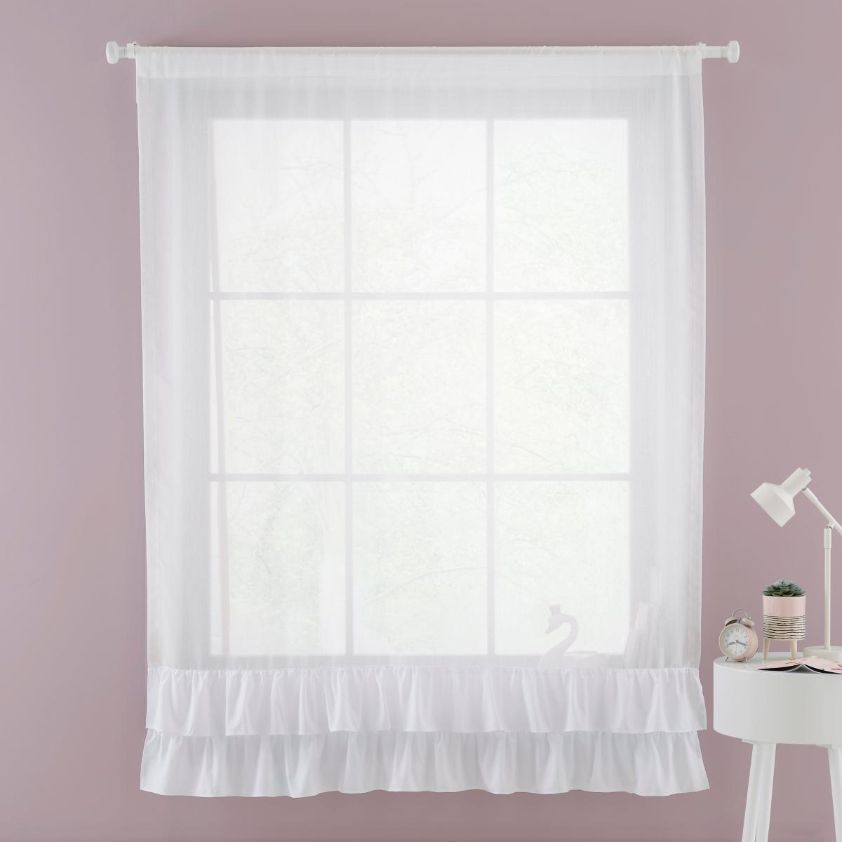 Ruffle Slot Top Voile White – image 2