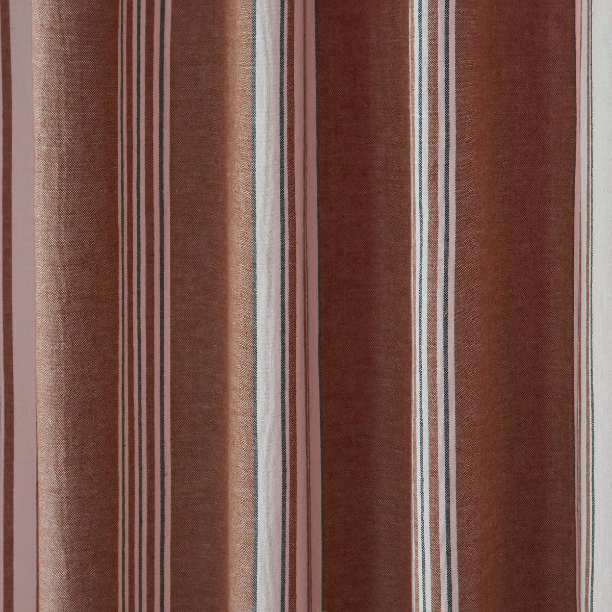 Pensford Terracotta Stripe Slot Top Voile Panel Terracotta – image 3