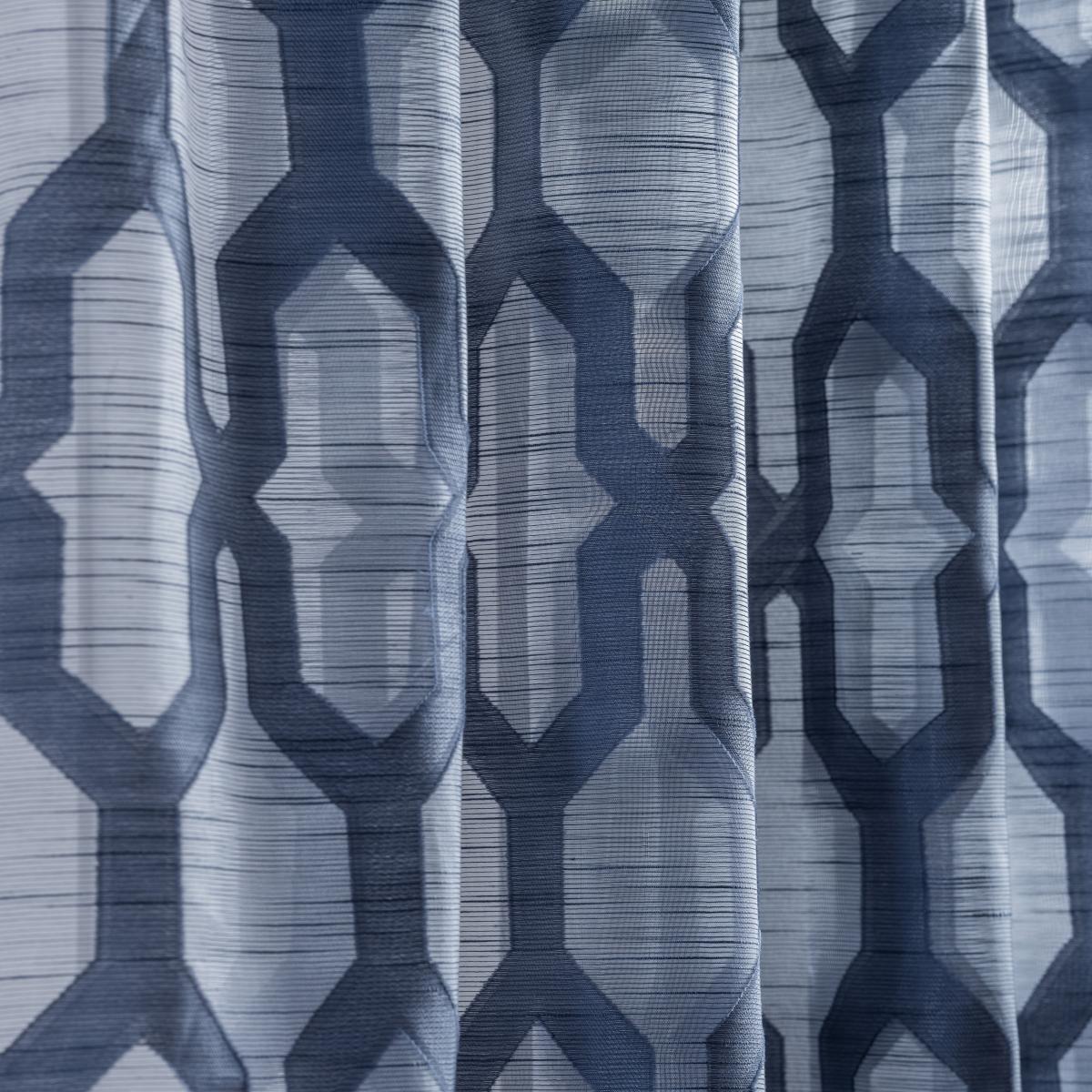 Luxe Geo Navy Voile Navy (Blue) – image 3