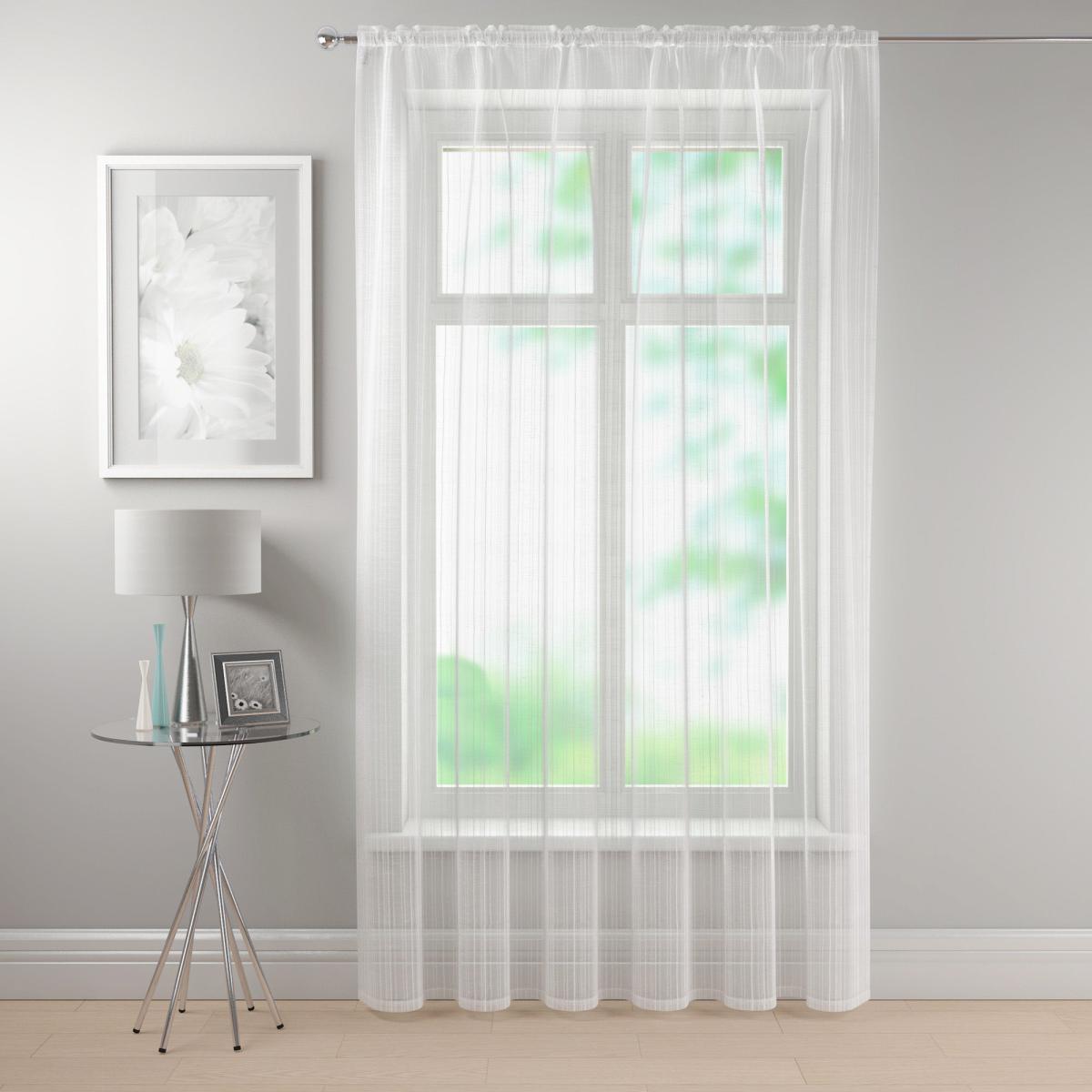 Camden White Slot Top Single Voile Panel White – image 3