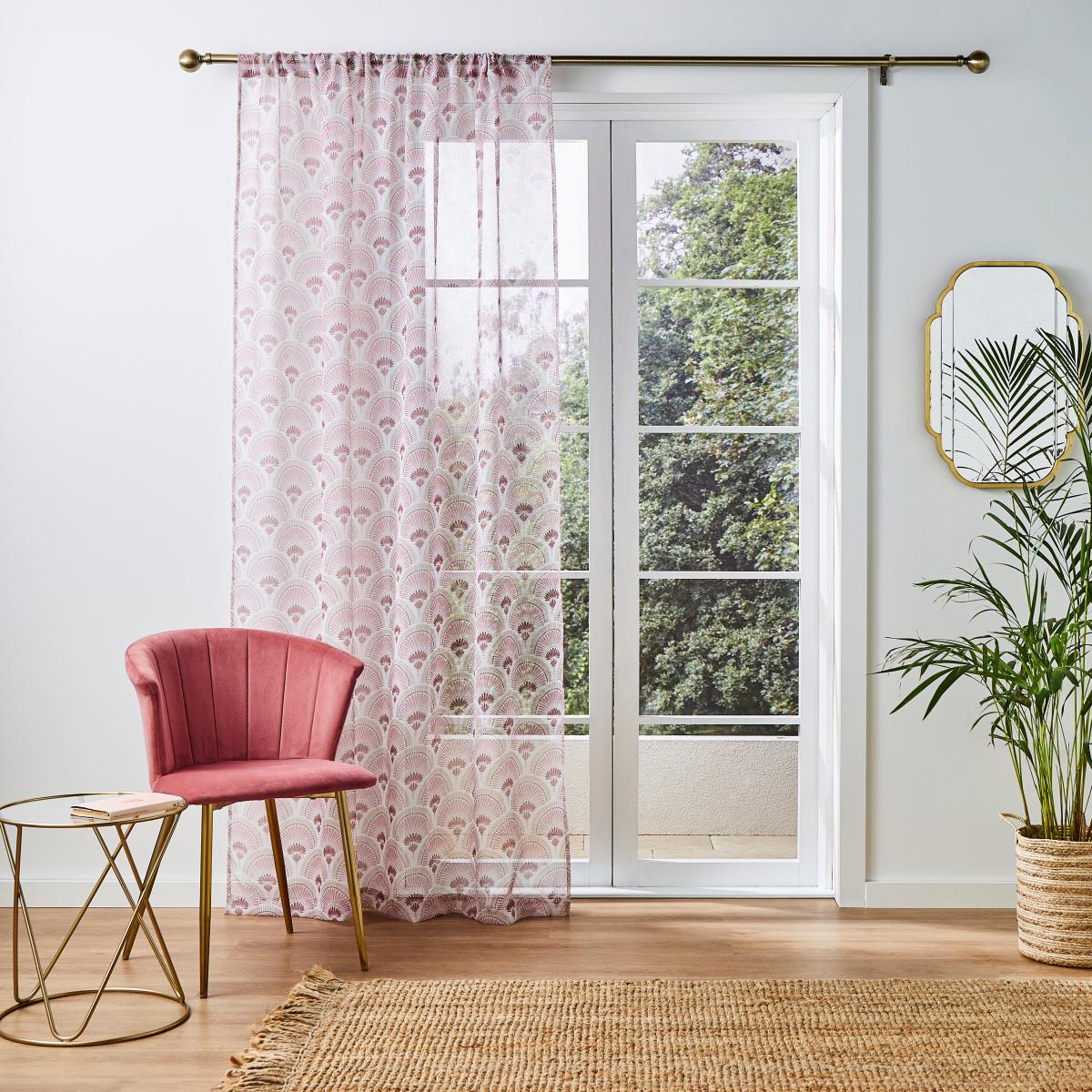 Isabella Voile Panel Pink – image 2