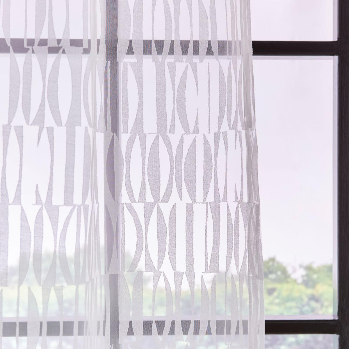 Cuba White Slot Top Single Voile Panel White – image 3
