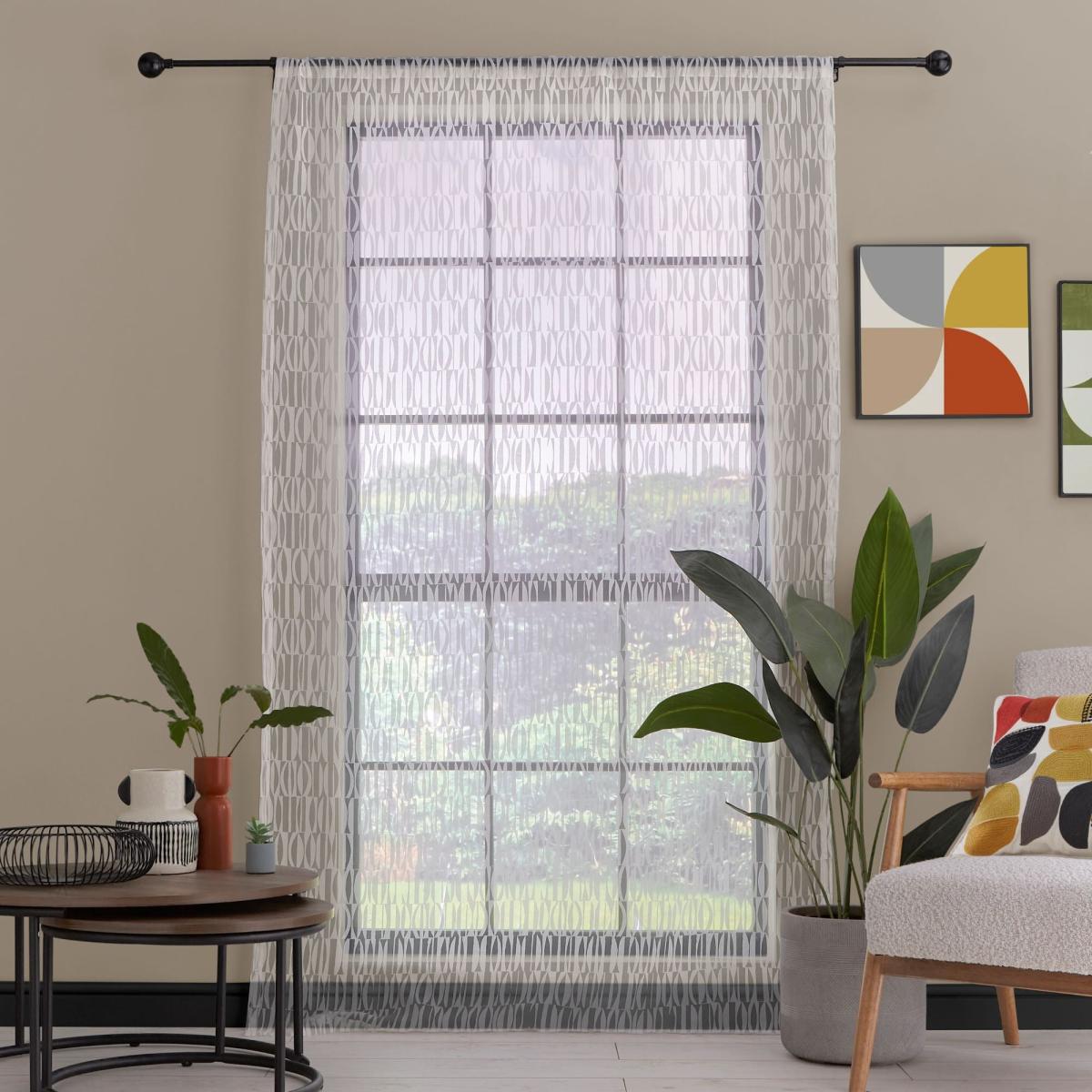 Cuba White Slot Top Single Voile Panel White – image 4