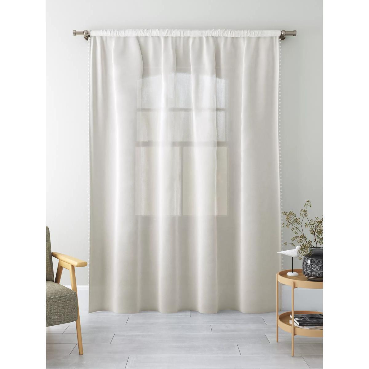 John Lewis & Partners Pom Pom Sheer Slot Top Panel – image 4