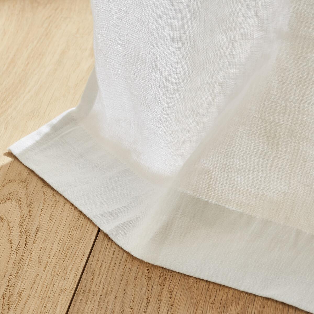 Private Pre-Washed Single Linen Curtain with Eyelets – image 3