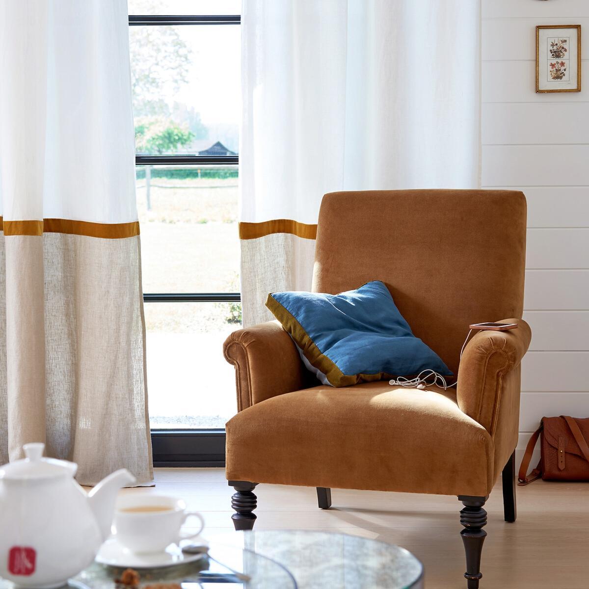 Onega x Velvet Linen / Velvet Curtain with Hidden Tabs – image 5