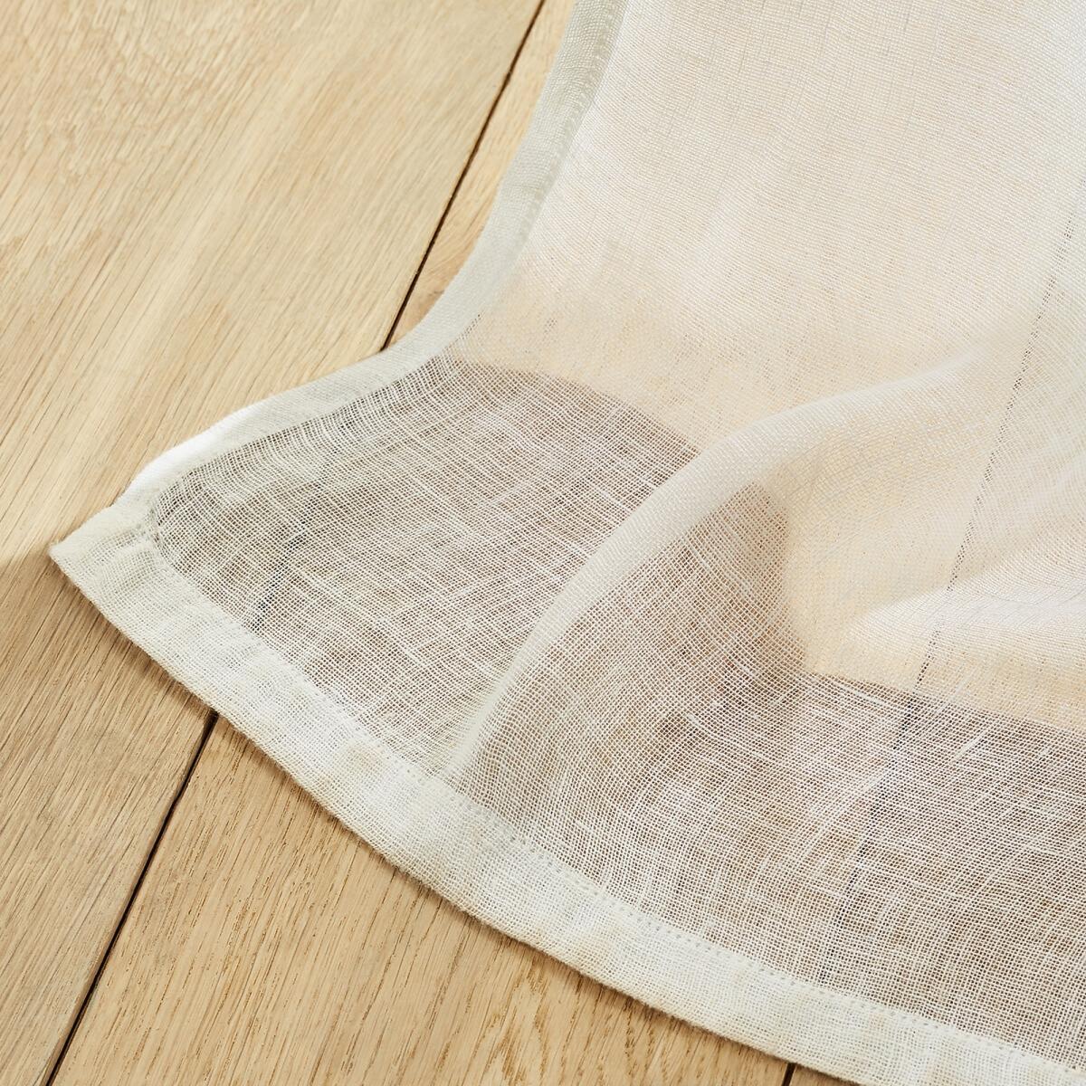 Lutz Linen/Lace Single Voile Panel with Tie Top – image 3