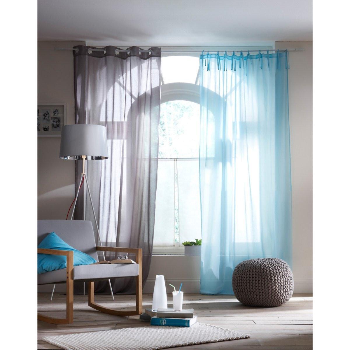 Morino Single Cotton Voile Panel with Rod Pocket Header – image 2