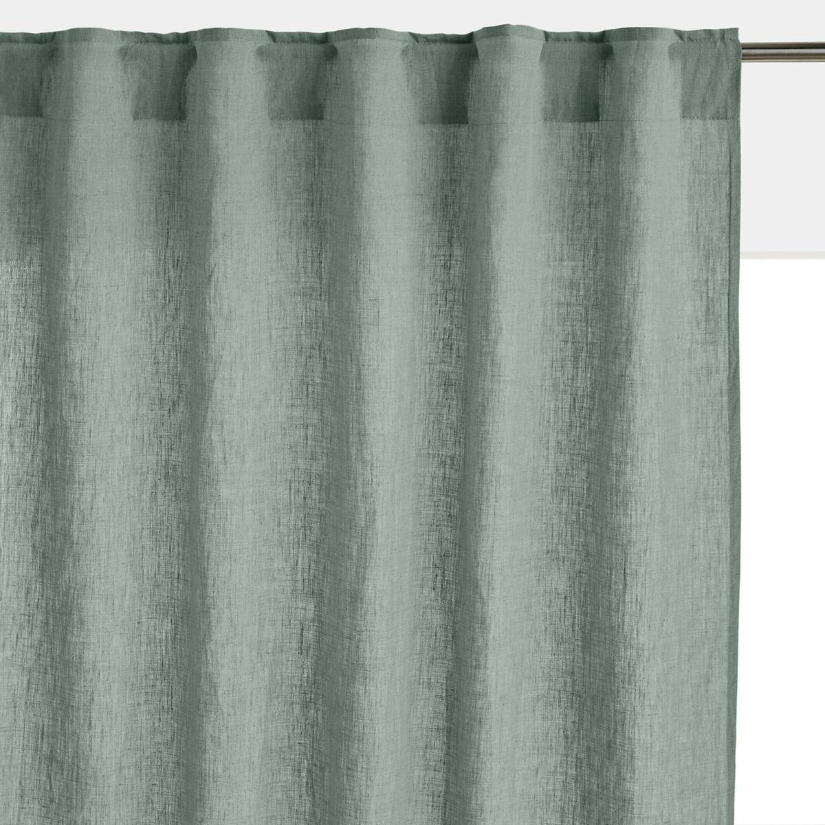 Onega Washed Linen Radiator Curtain with Hidden Fixings – image 2