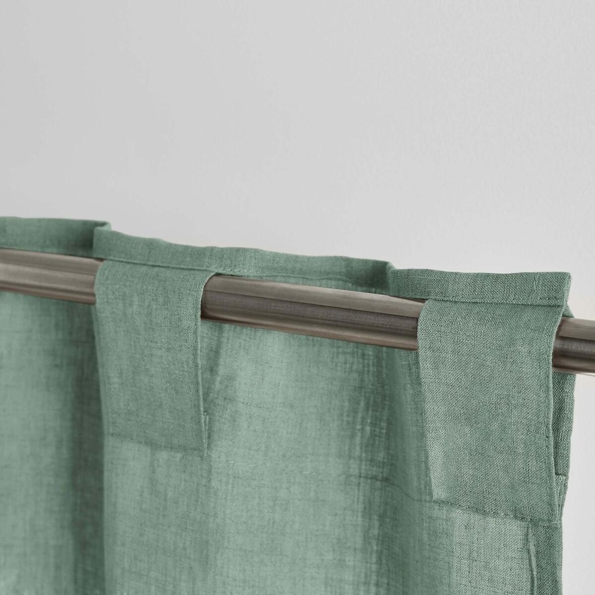 Onega Washed Linen Radiator Curtain with Hidden Fixings – image 3