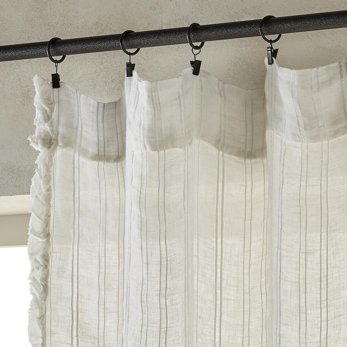 Plumaka Single Linen Voile Panel with Rod Pocket – image 4