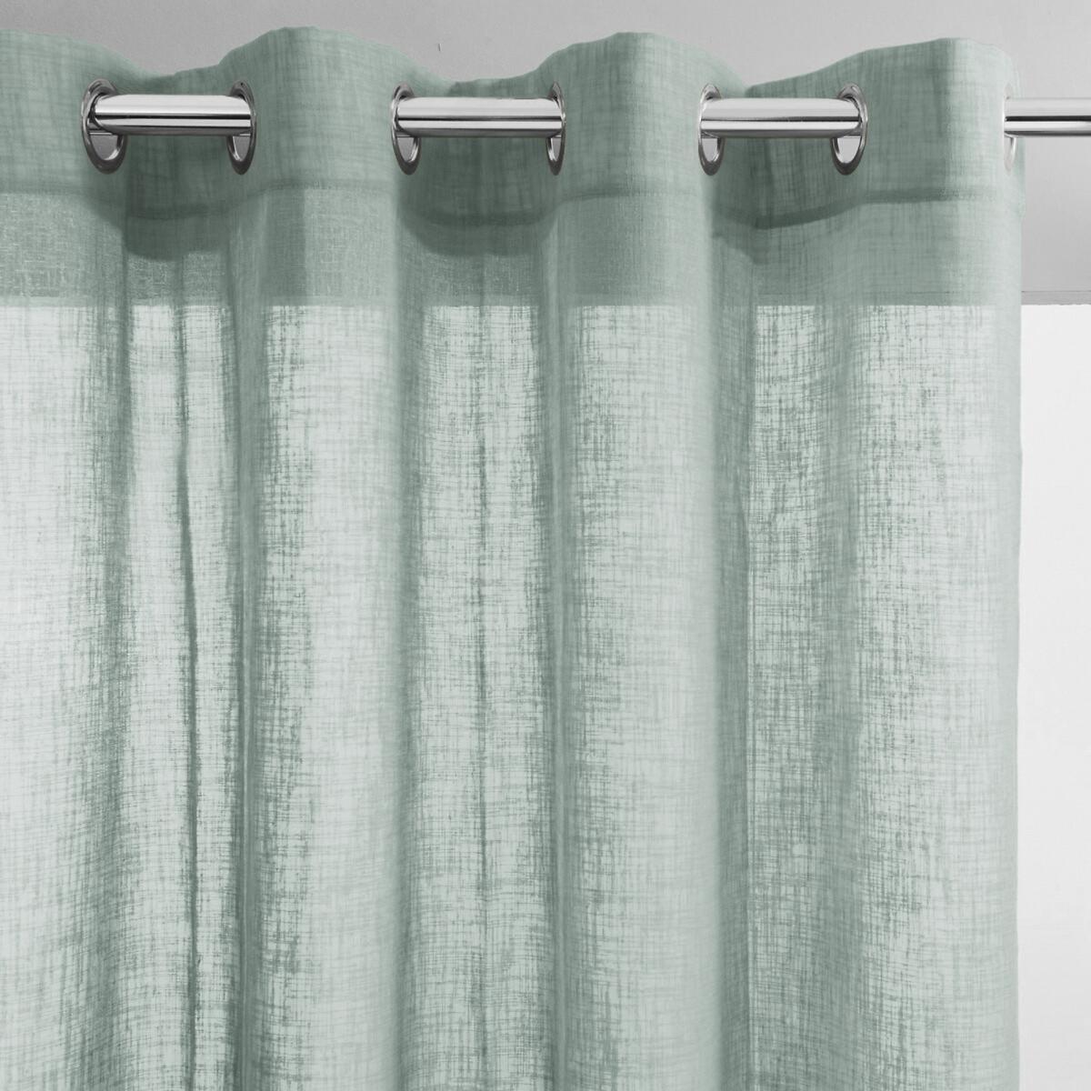 Nyong Linen Effect Voile Curtain with Eyelets – image 2