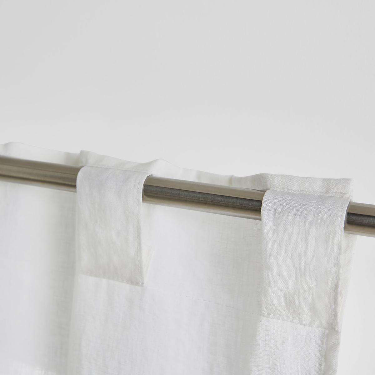 Onega Washed Linen Single Curtain with Concealed Tabs – image 2