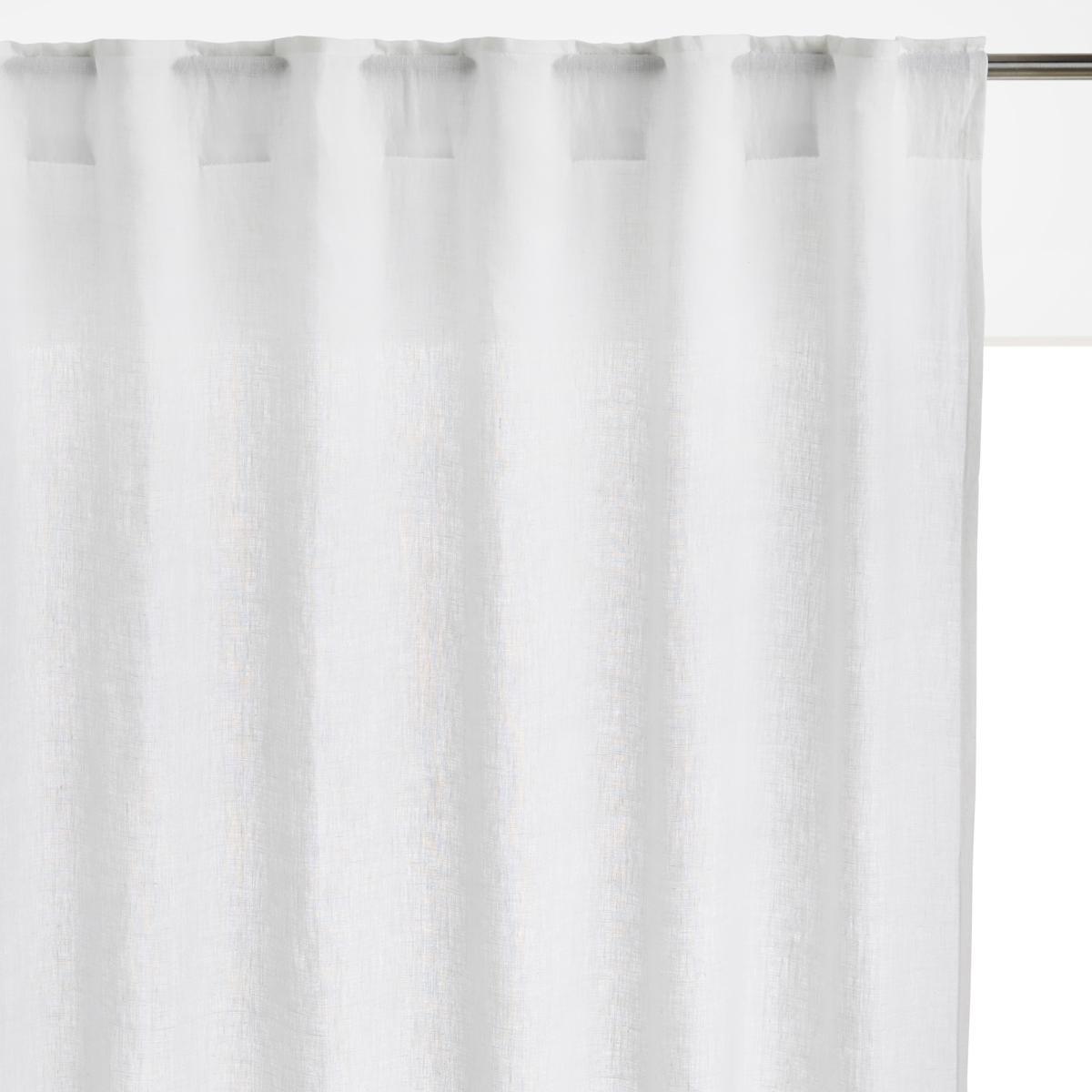 Onega Washed Linen Single Curtain with Concealed Tabs – image 1