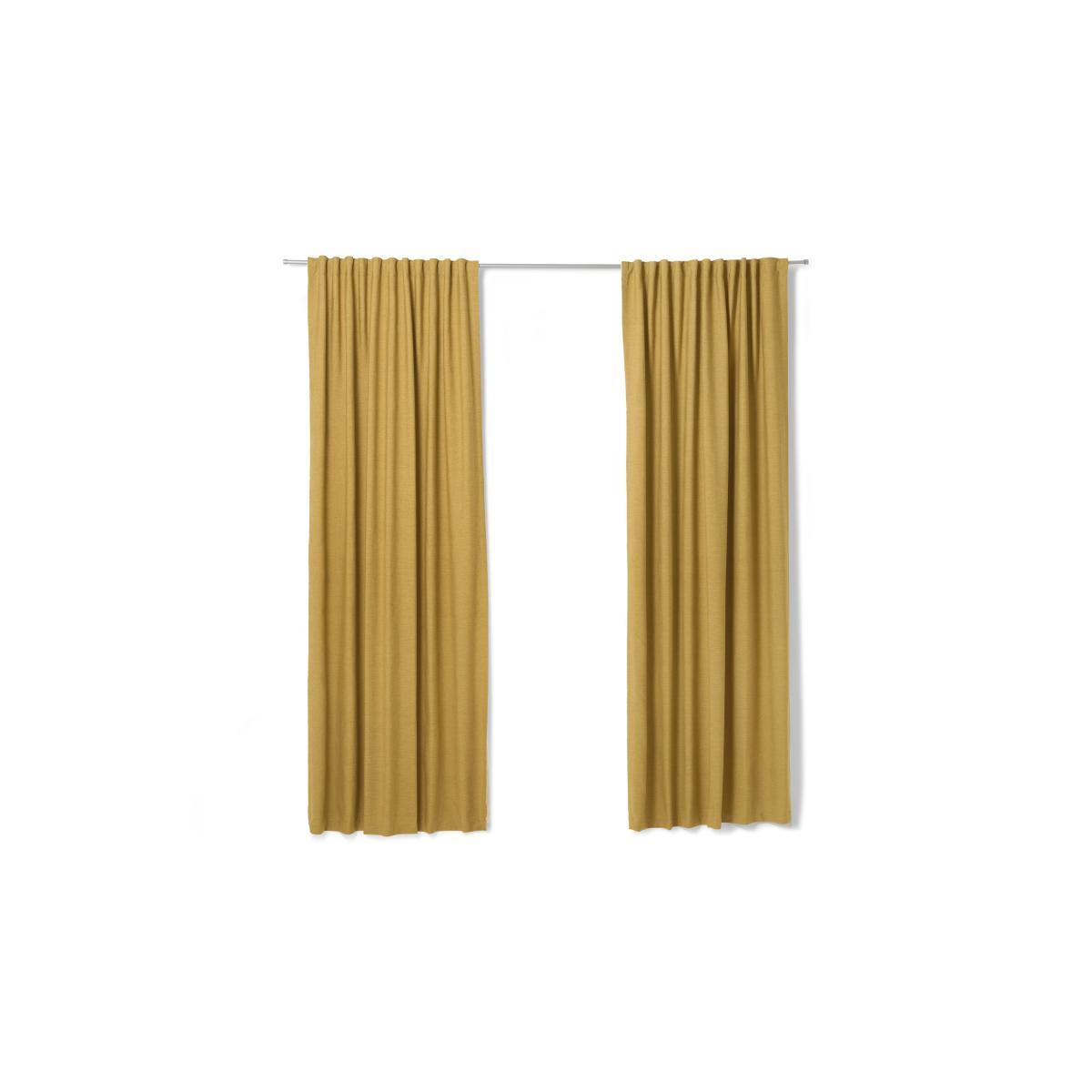 Elena Lined Pair of Curtains, 150 x 260 cm, Gold – image 5