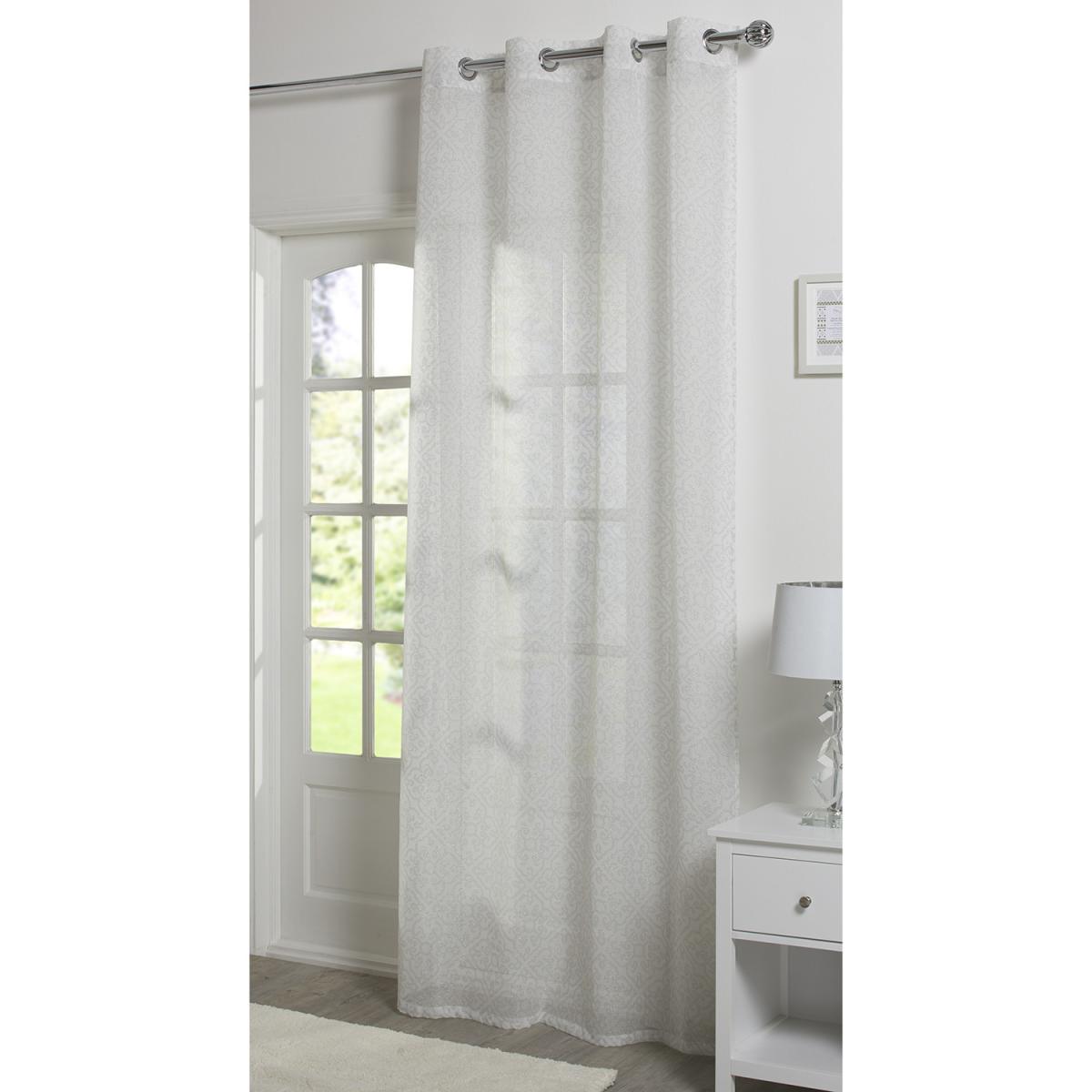 Pack of Two Darcia Silver Damask Panels - Silver – image 3