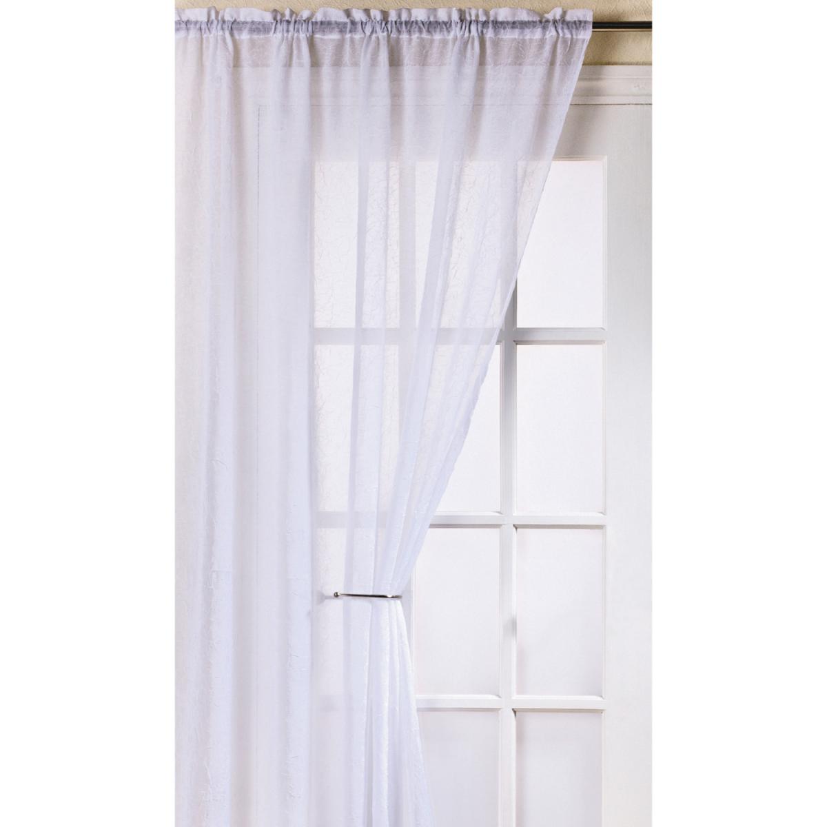 Fiji Single Voile Panel Curtain - White / 137cm – image 2