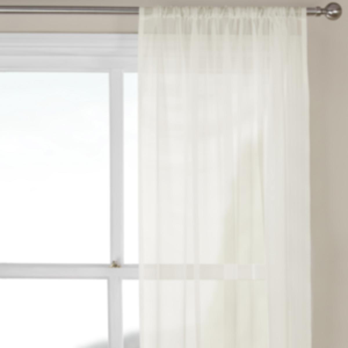 Glacier Voile Panel Curtain - Pink / 122cm – image 2