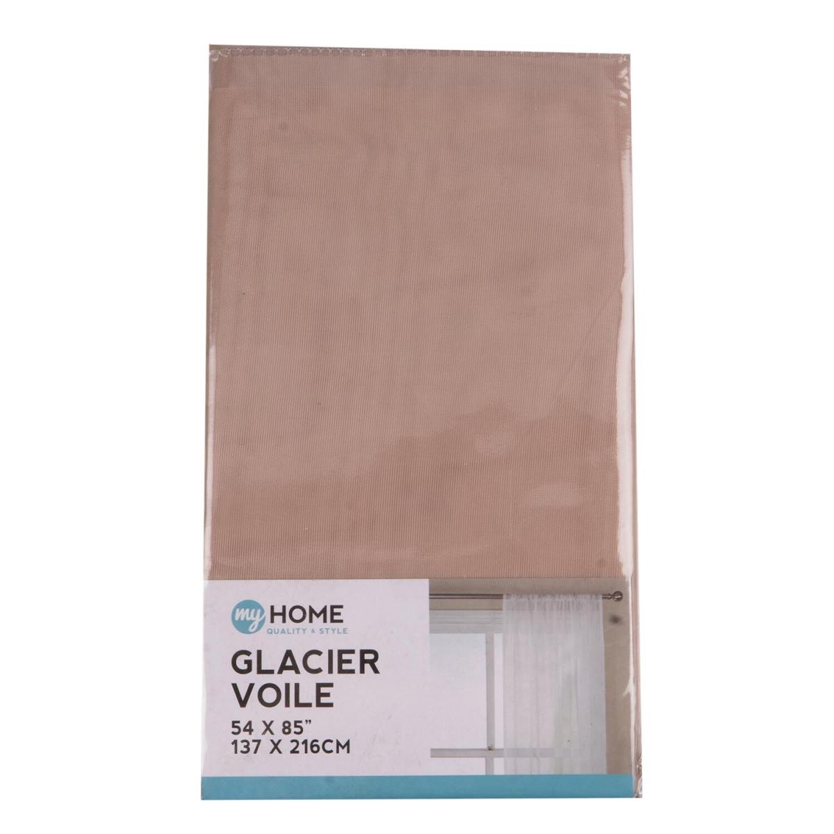 Glacier Voile Panel Curtain - Pink / 122cm – image 3