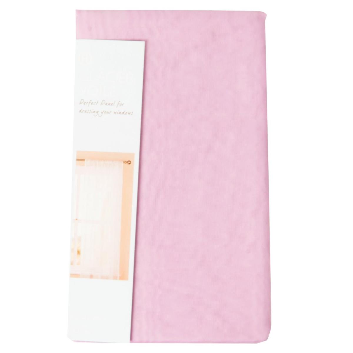 Glacier Voile Panel Curtain - Pink / 122cm – image 4