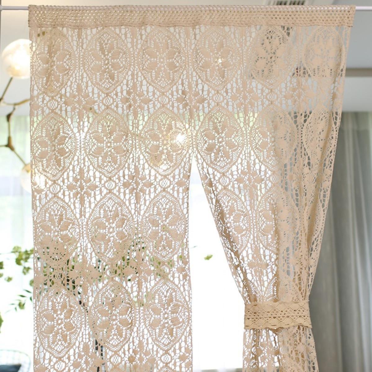 Garden Style Voile Curtain - Red / 200cm – image 2