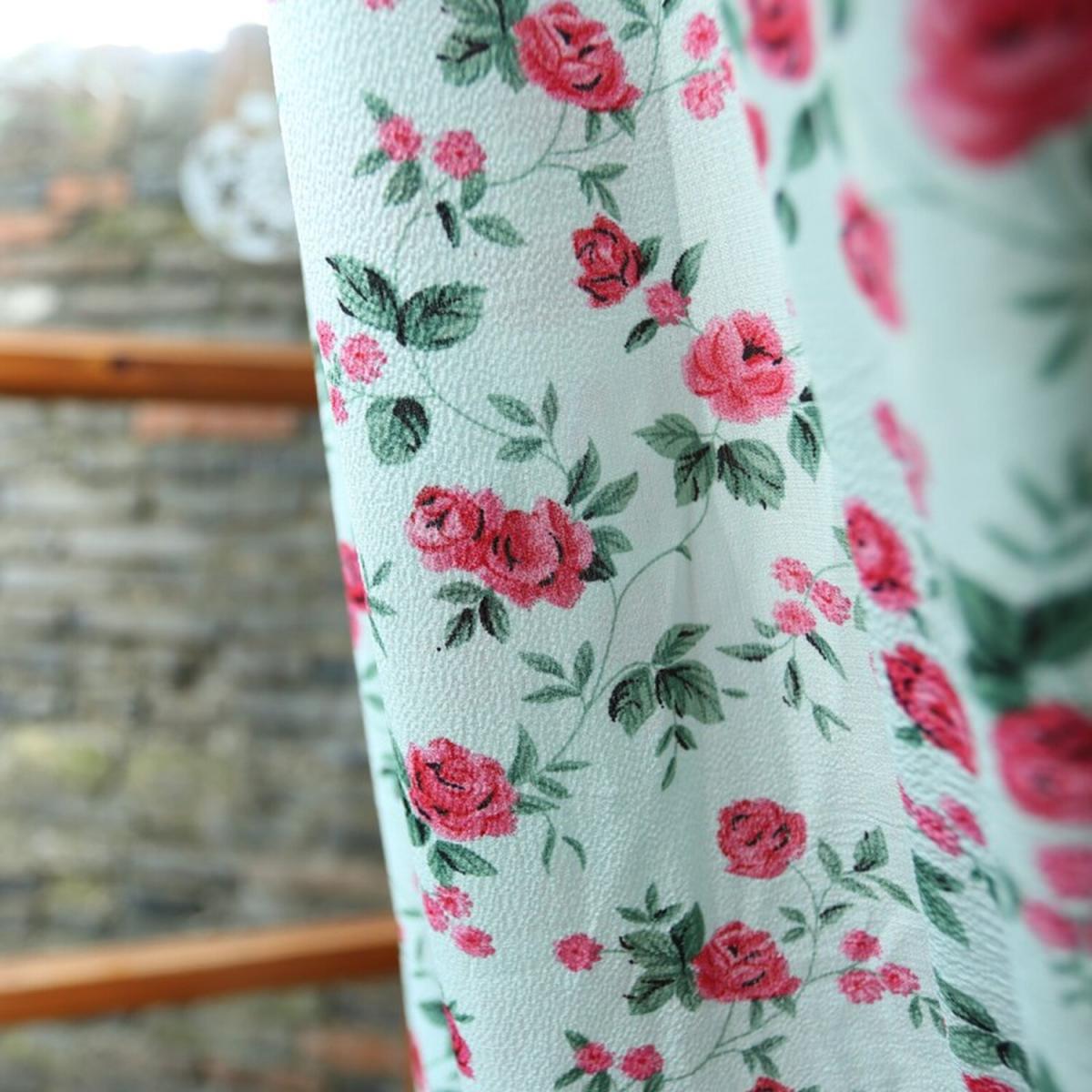 Garden Style Voile Curtain - Red / 200cm – image 7