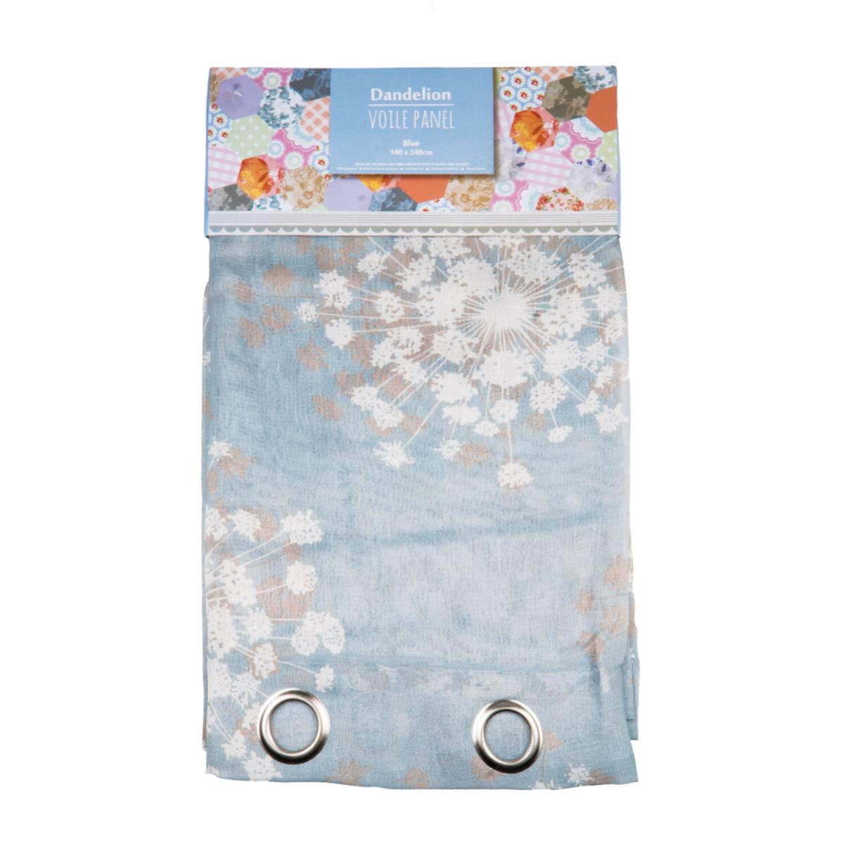 Flower Dandelion Voile Panel - Blue – image 2