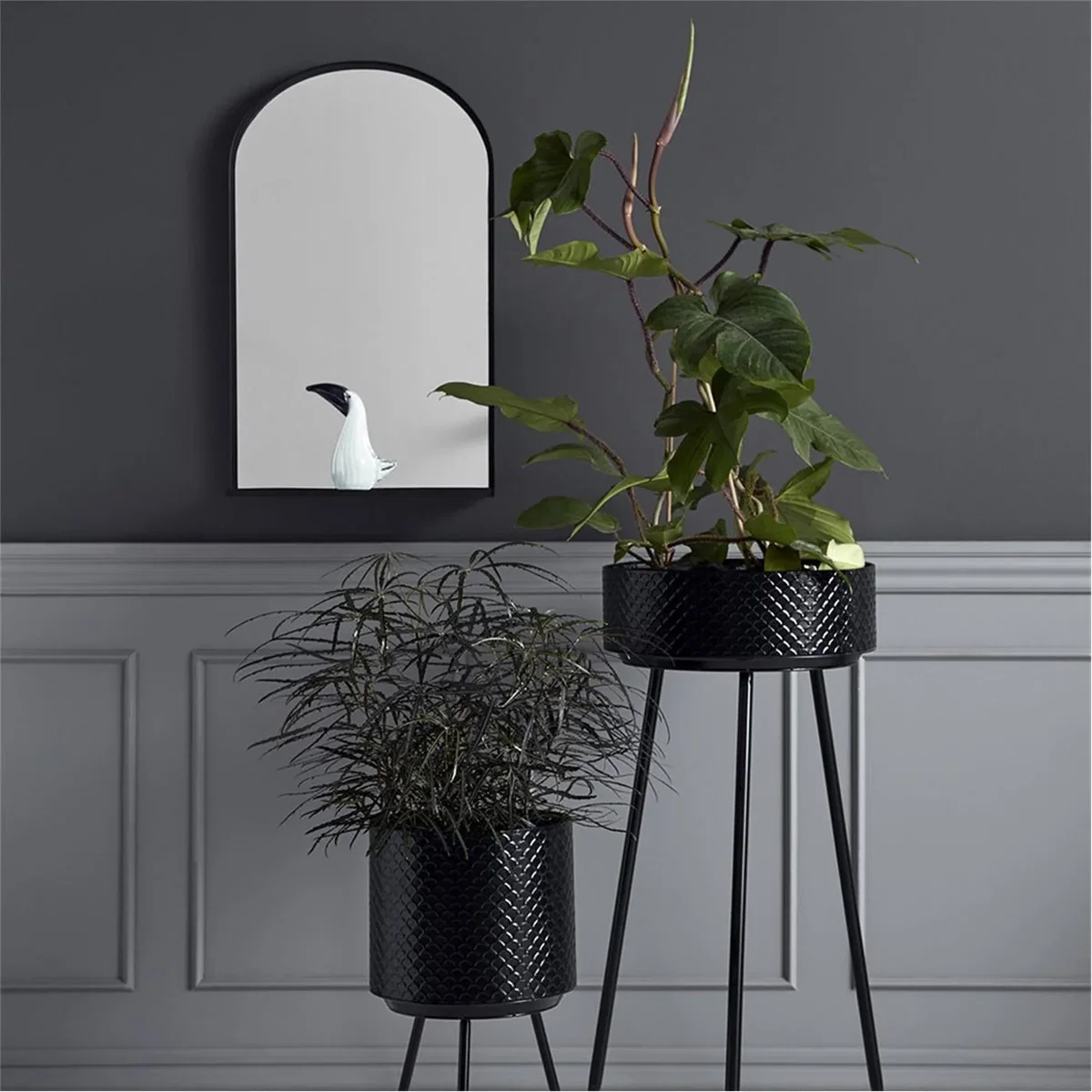 Iron Mirror with Shelf – image 2