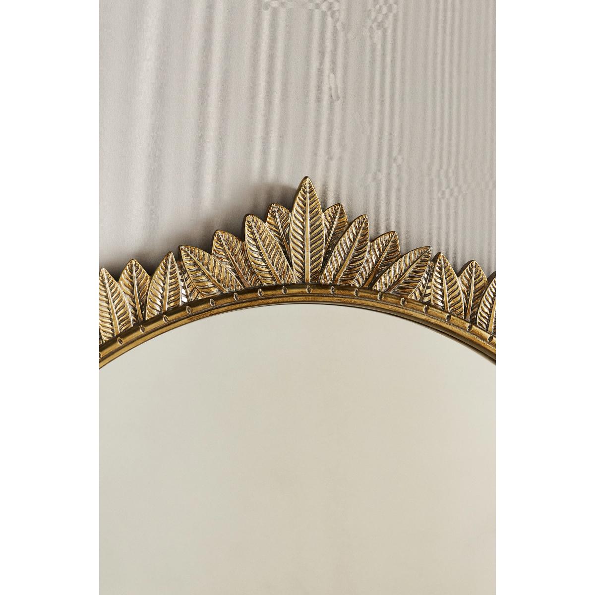 Demeter Arch Brass Leaning Floor Mirror – image 3