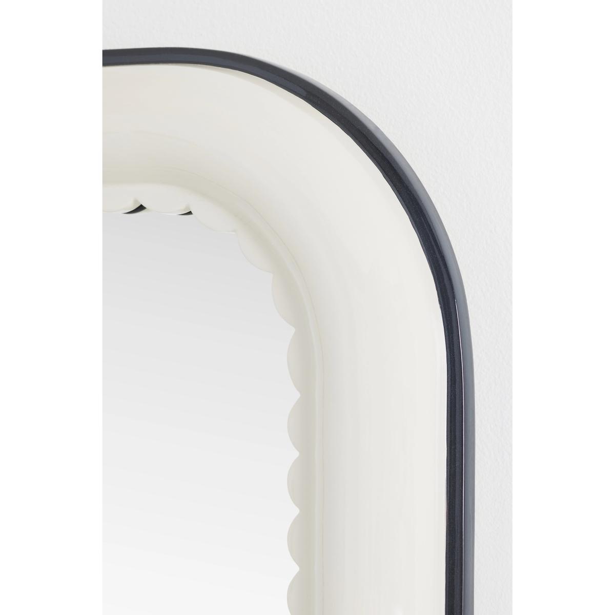 Merritt Scalloped Bath Portrait Wall Mirror – image 2