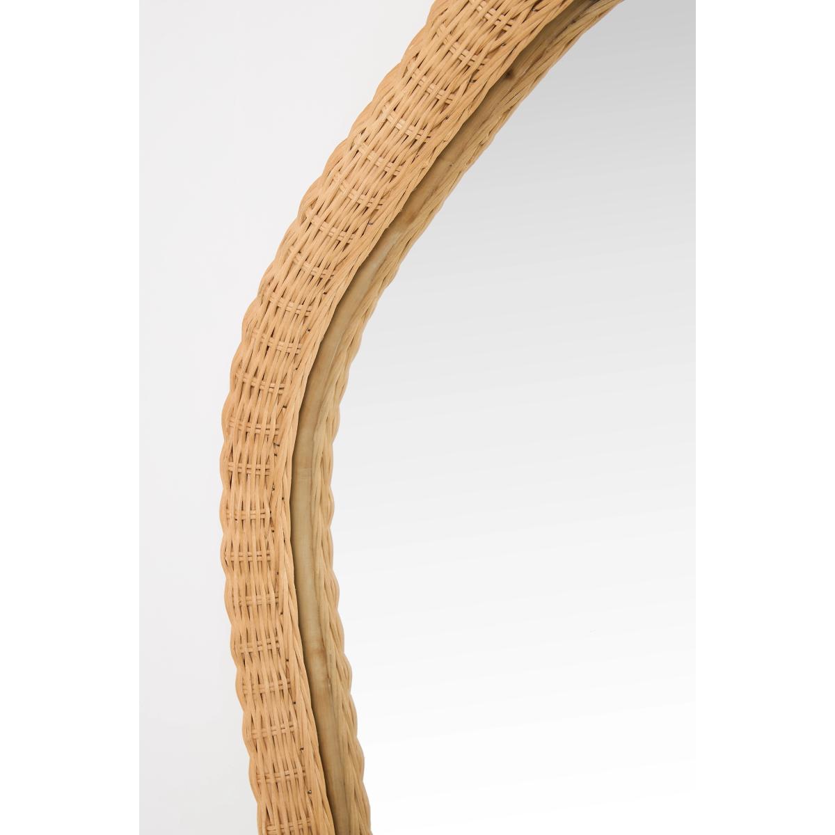 Evelyn Rattan Irregular Wall Mirror – image 2