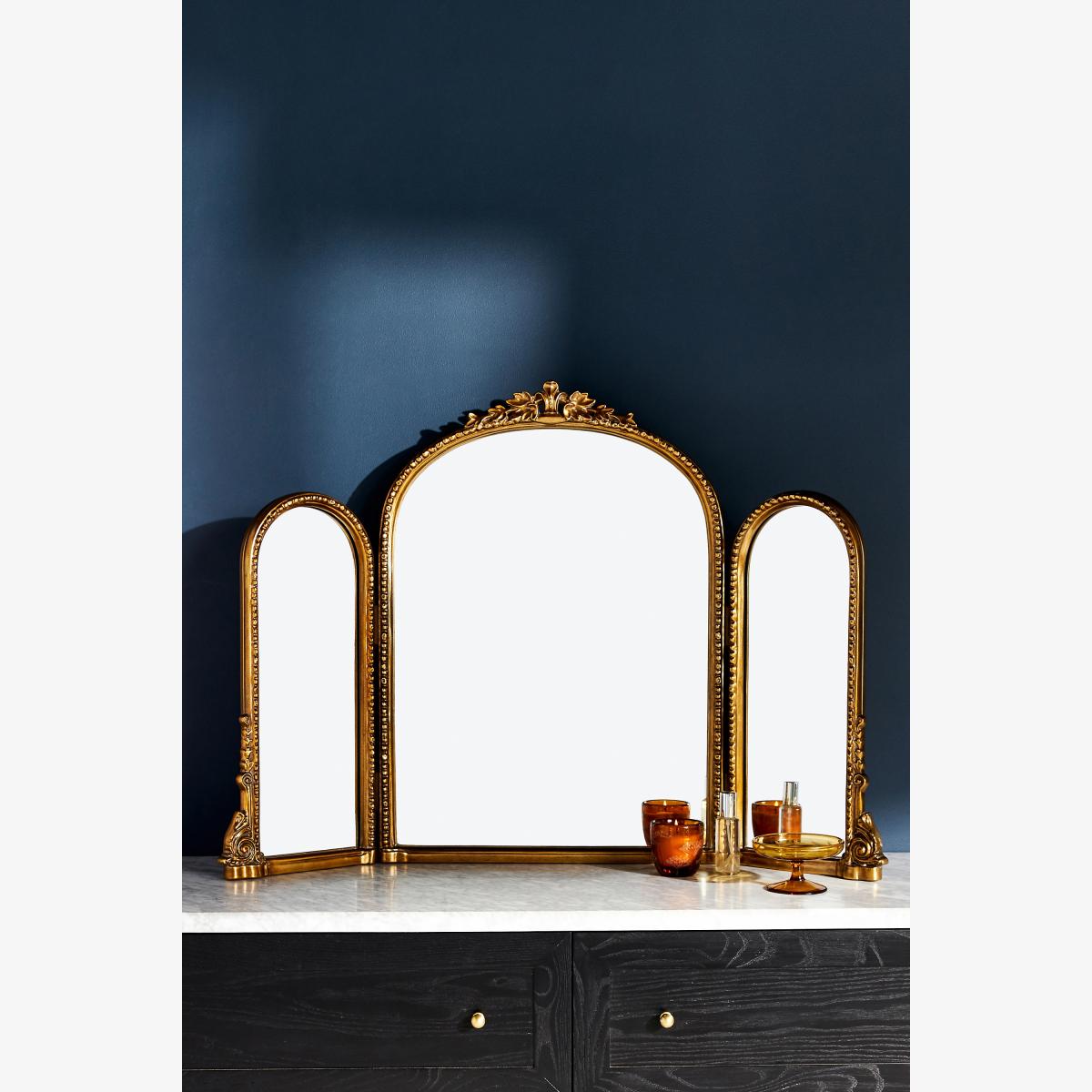 Gleaming Primrose Triptych Mirror – image 1