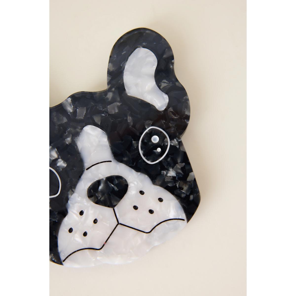 Solar Eclipse Frenchie Dog Compact Mirror – image 2