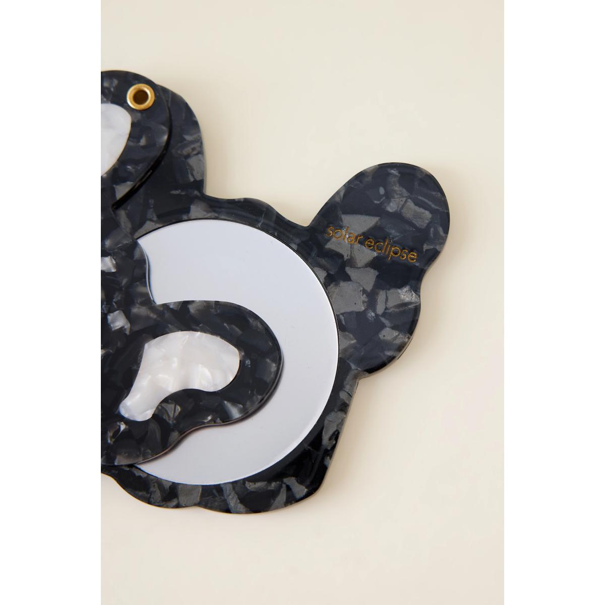 Solar Eclipse Frenchie Dog Compact Mirror – image 3